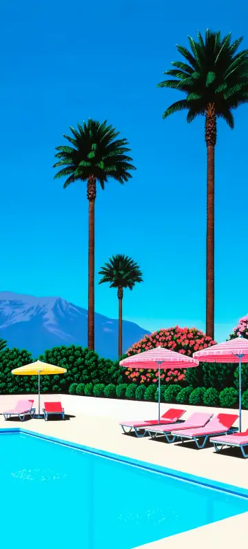 “You're my Oasis” wallpaper · Pastel Postcard style