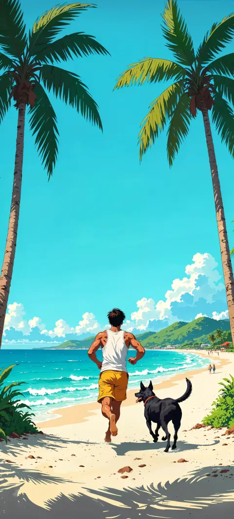 Hintergrundbild „My best friend“ · Stil Anime-Tage
