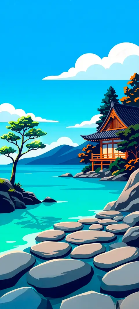 Hintergrundbild „Sayonara“ · Stil Anime-Tage